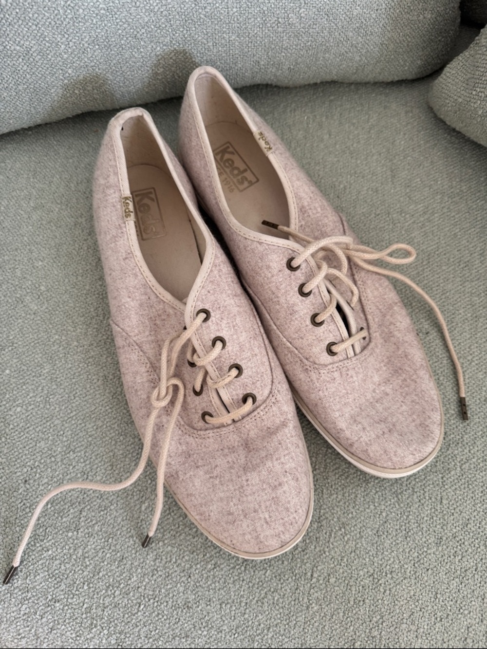 Keds Women's Lace-Up Sneakers in Beige/Cream